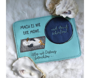 Stickdatei - ITH MugRug Möwe